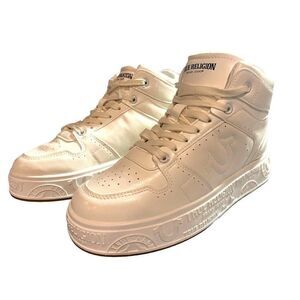 True Religion High Top Leather Canvas Women's Size 7.5‎ Fashion Sneakers Shoe